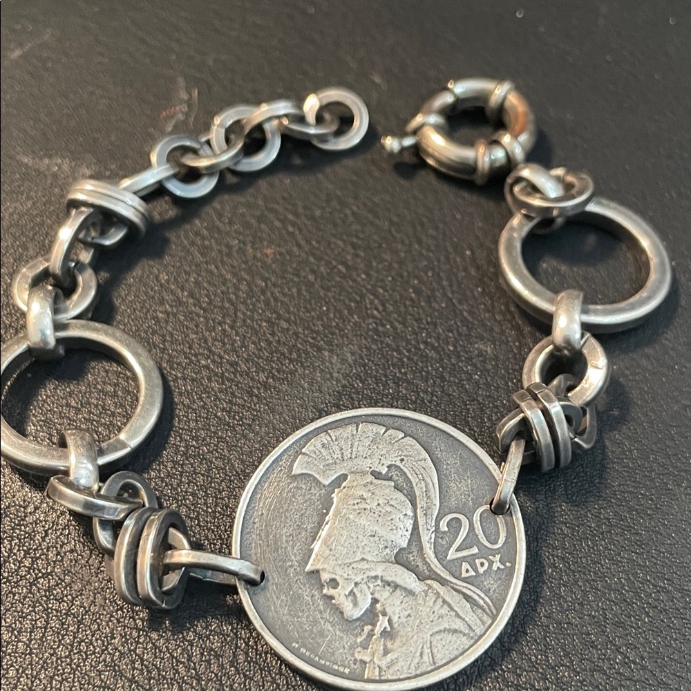 Silver Coin Bracelet